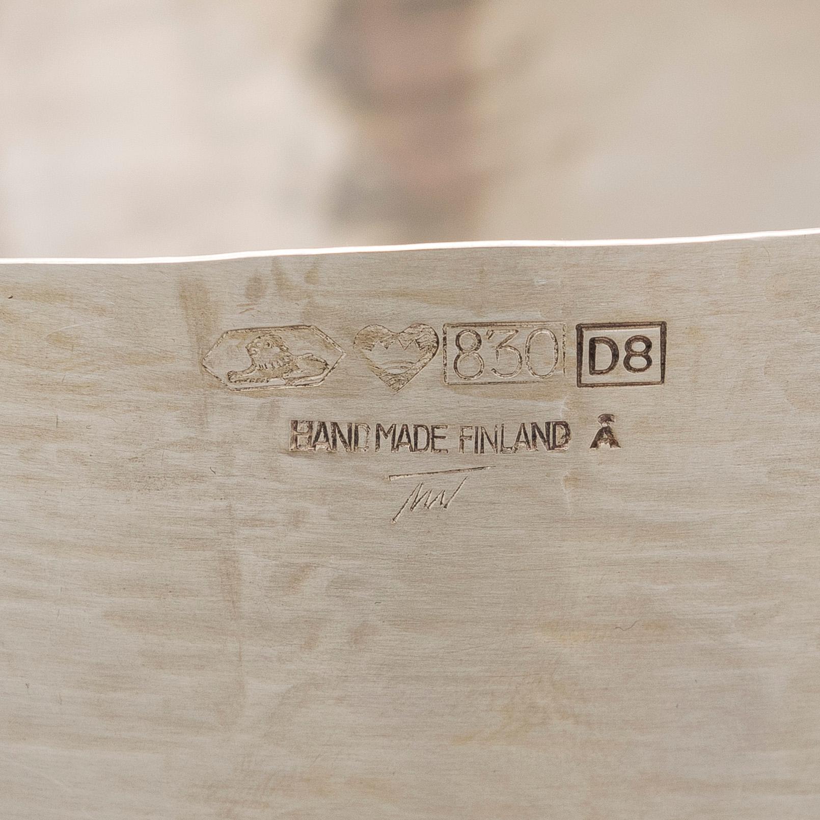 Tapio Wirkkala, A silver bowl, Kultakeskus Hämeenlinna 1981.