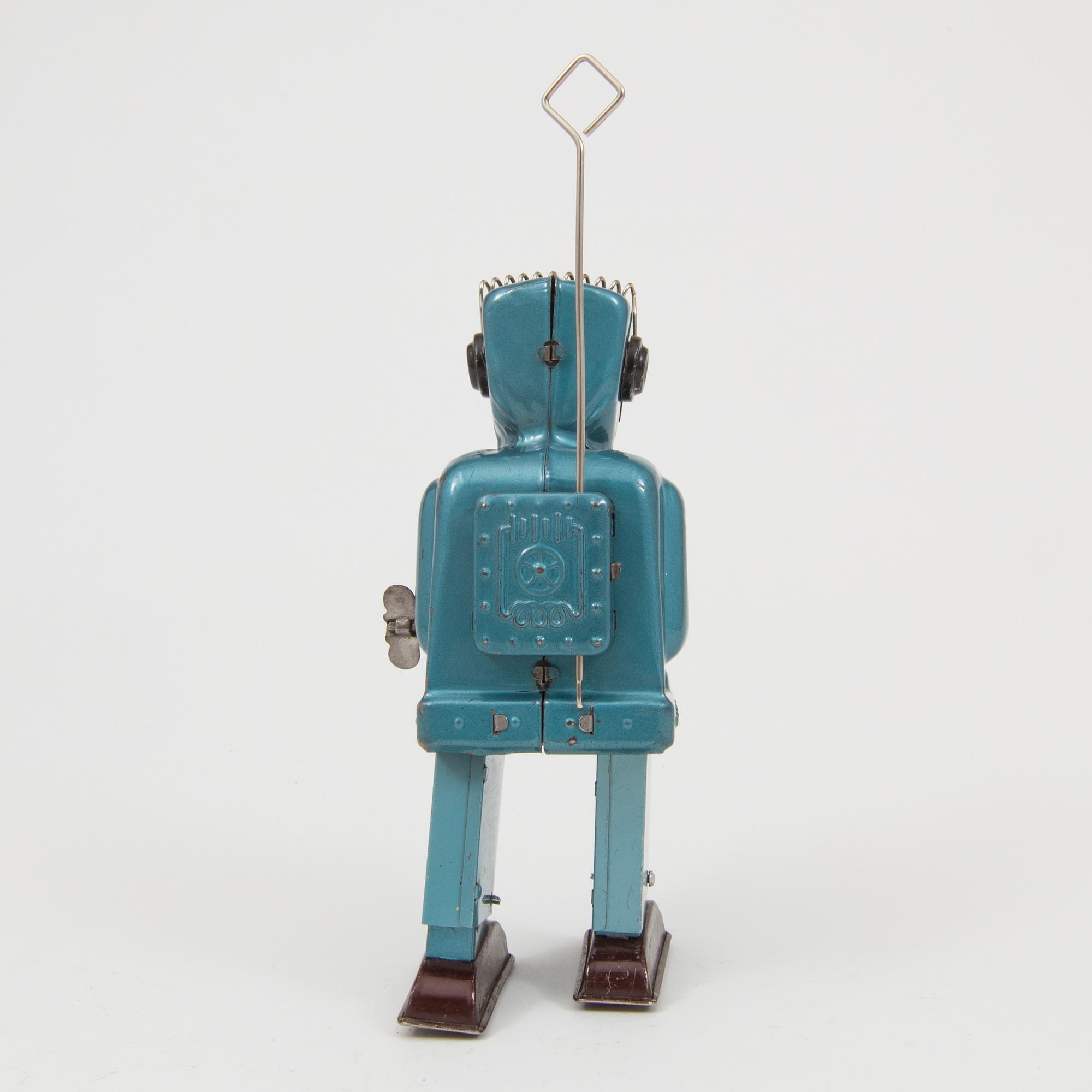 A tinplate Nomura Toys "Ratchet Robot" designed by George Wagner, Japan, 1950s.