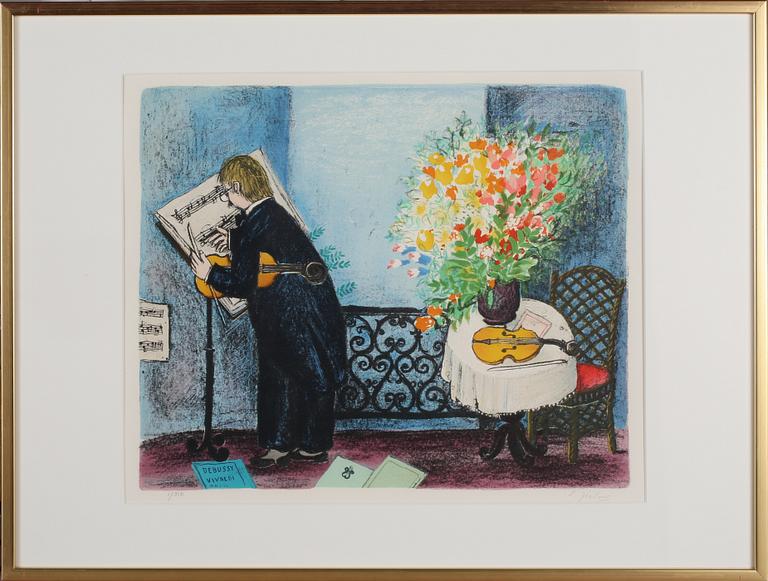 LENNART JIRLOW, färglitografi, signerad och numrerad 1/310.