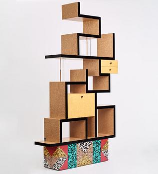 Ettore Sottsass, a "Max" bookcase, Memphis, Italy, post 1987.