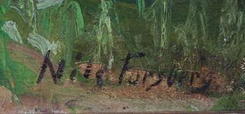 NILS FORSBERG, olja på duk, signerad.