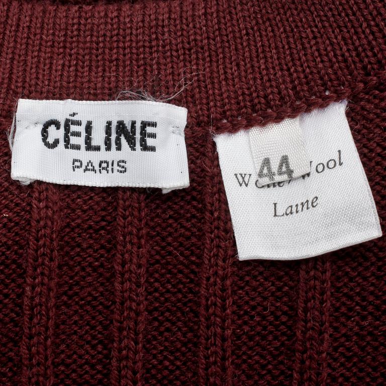 CÉLINE, cardigan. Storlek 44.