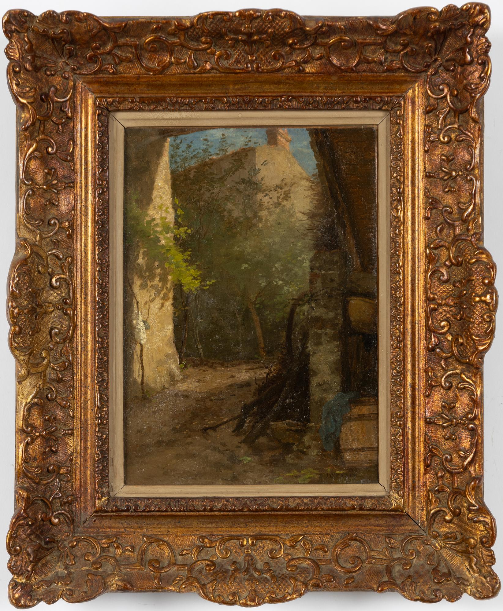 Jean-Charles Cazin, Sunlit Farm.