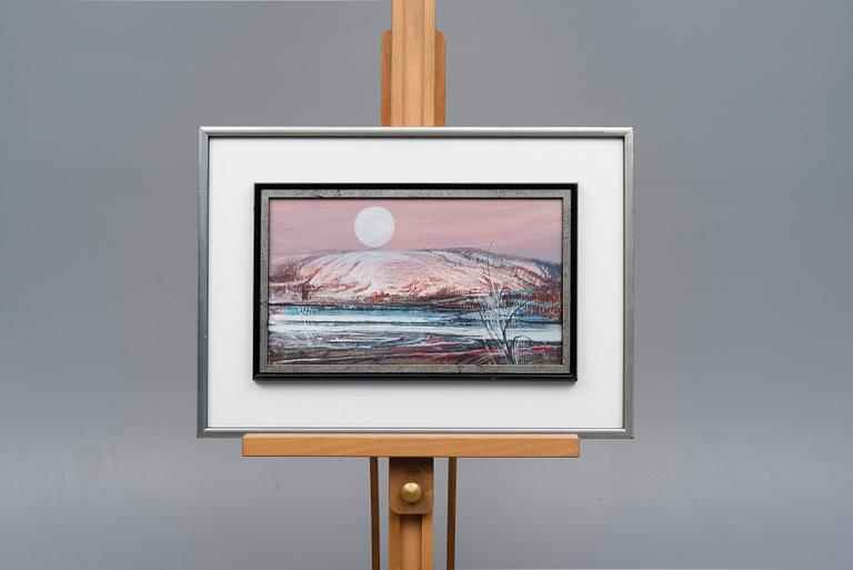 VEIKKO TAKALA, olja på pannå, signerad och daterad -77.