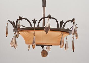 TAKLAMPA, Art deco, 1900-talets första hälft, höjd 74 cm.