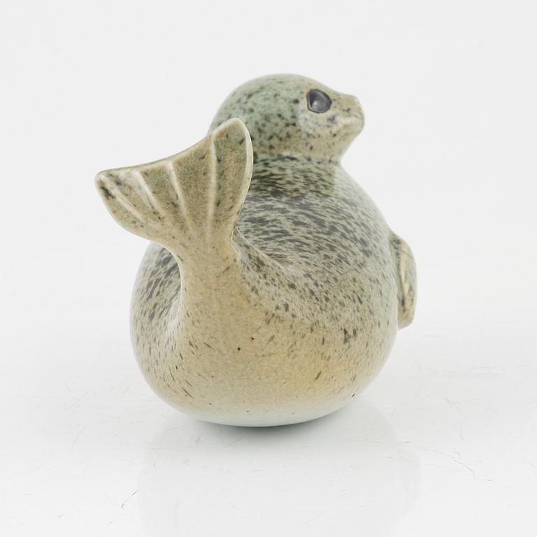 Lisa Larson, two stoneware figurines, for Nordiska Kompaniet in cooperation with WWF, Gustavsberg.