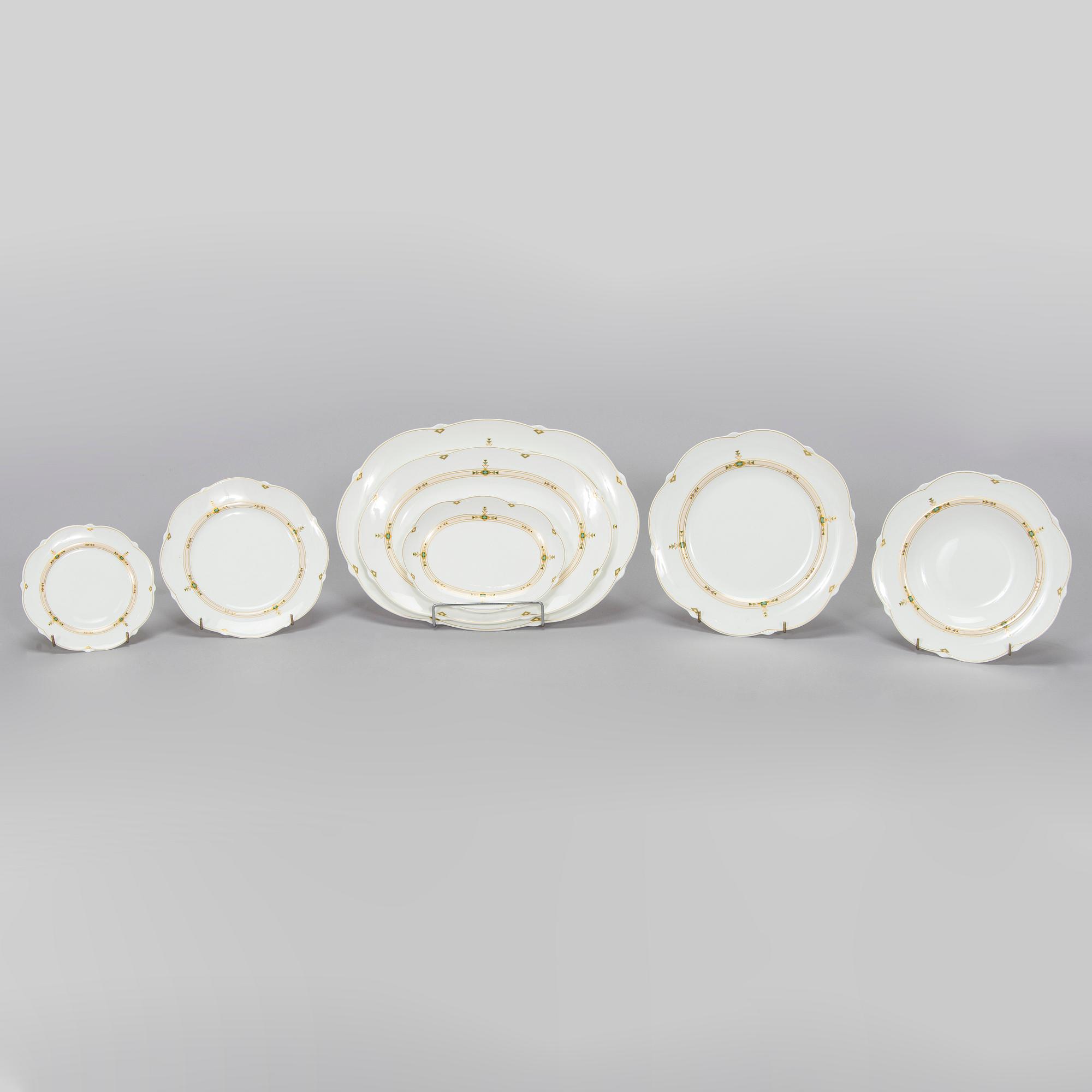 Paloma Picasso, matservis, 54 delar, benporslin, "Montserrat", Villeroy & Boch.