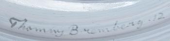 Thommy Bremberg, a signed and dated glass sculpture.