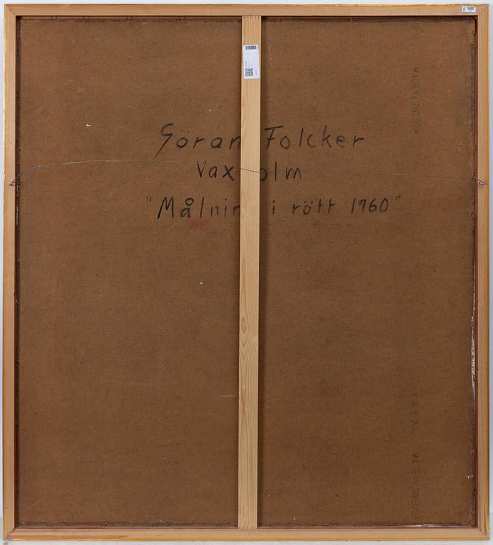 Göran Folcker, "Målning i rött 1960".