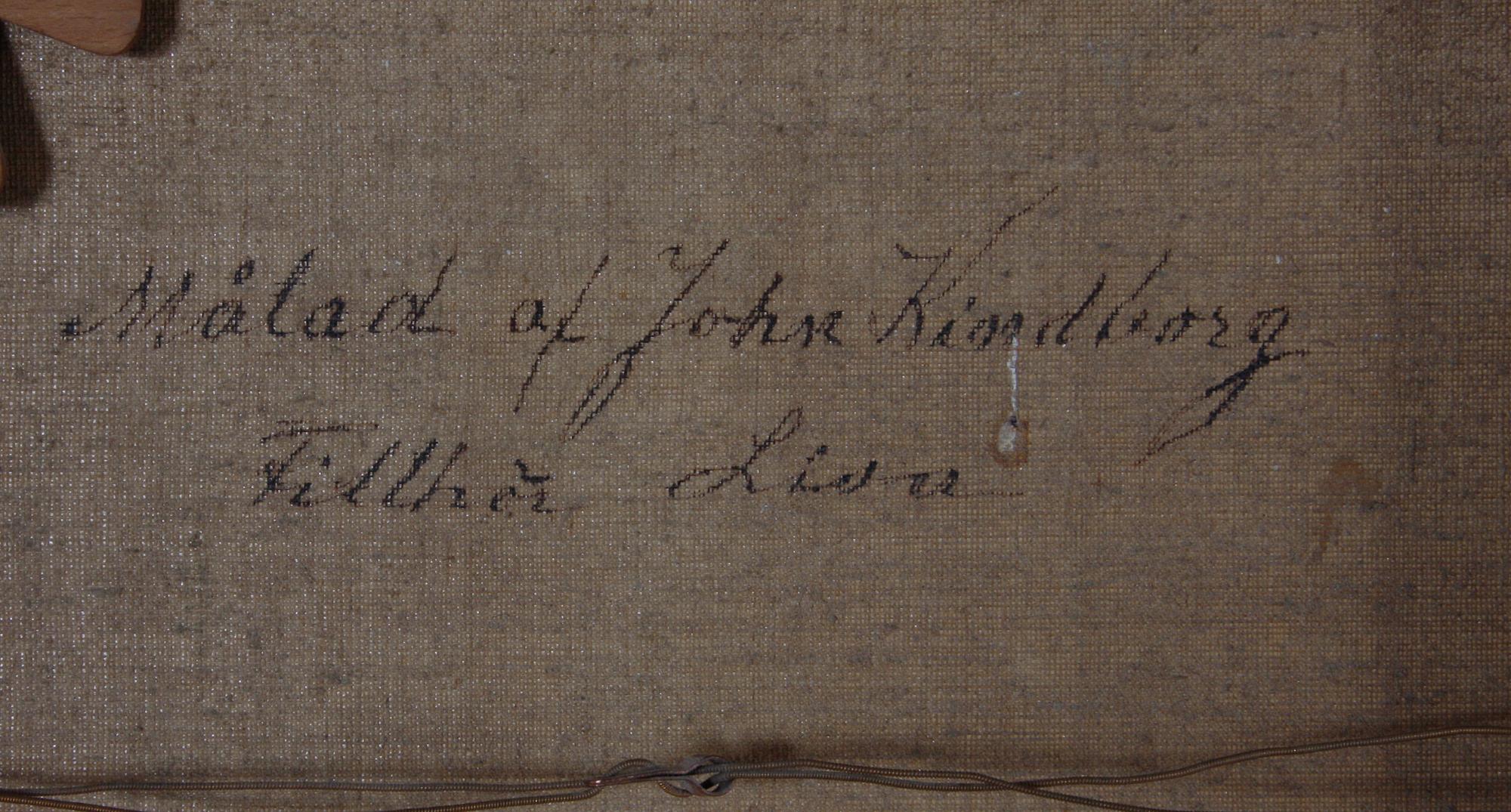 KINDBORG, JOHAN, tillskriven, olja på duk.