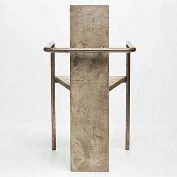 Jonas Bohlin, a "Concrete" armchair, Källemo, Värnamo, Sweden 1981.