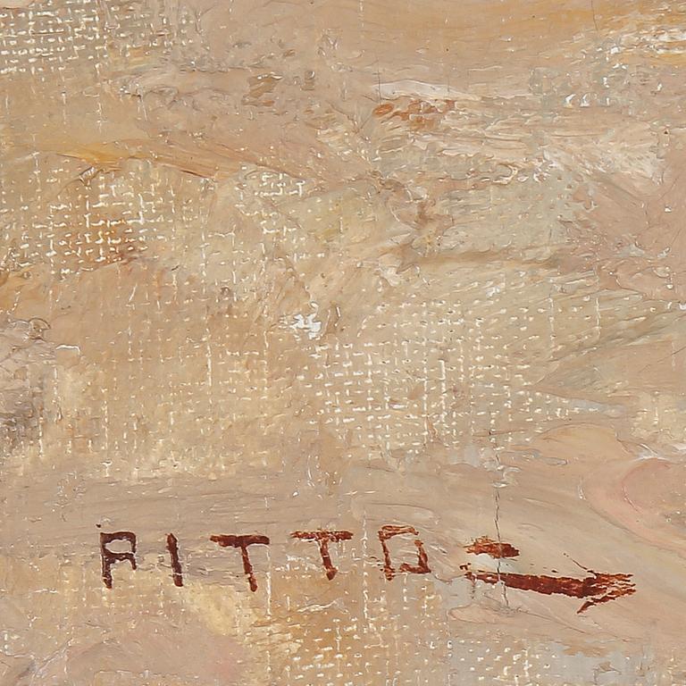 GIUSEPPE PITTO, olja på duk, signerad.