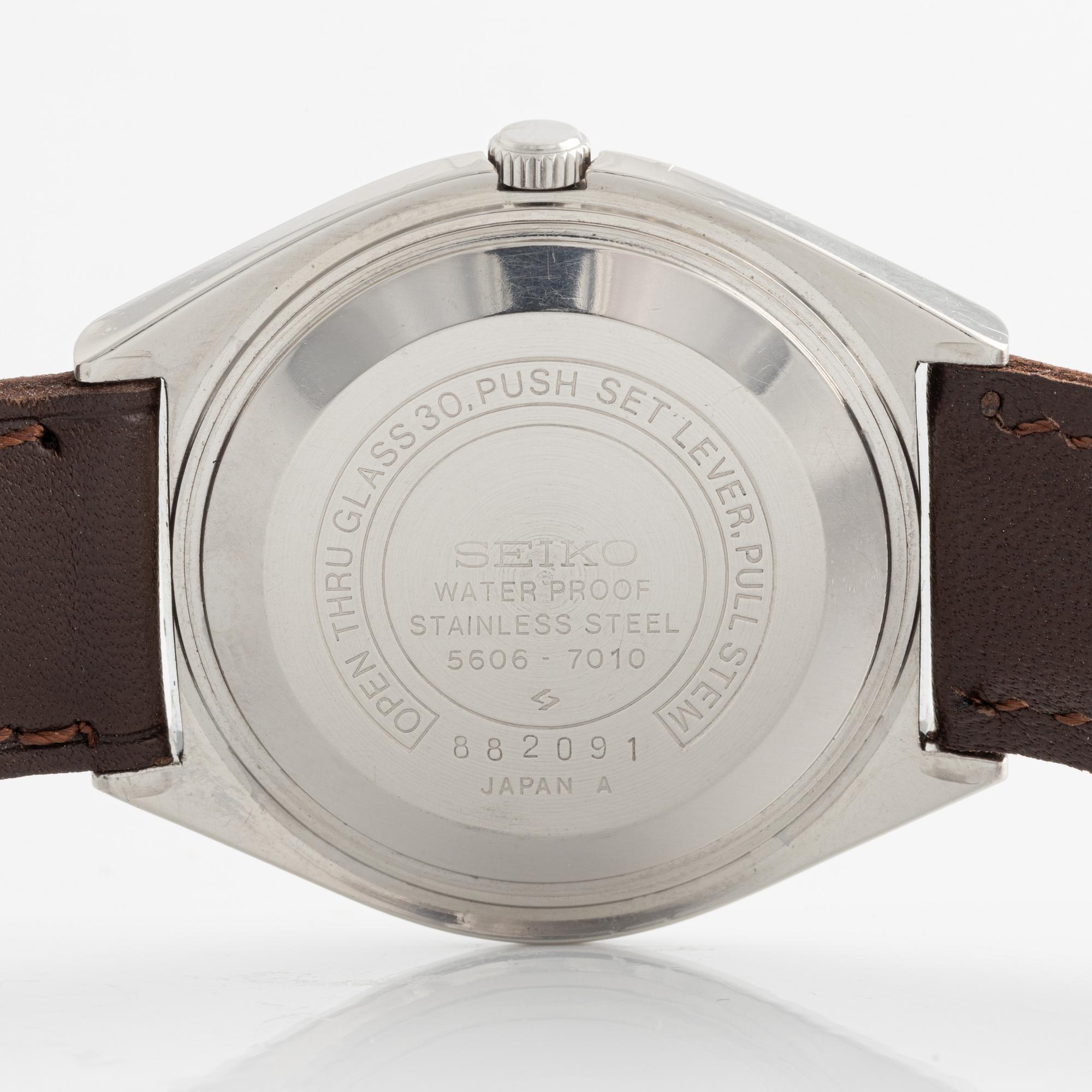 Seiko, Lord Matic, "Linen Dial", armbandsur, 37 mm.