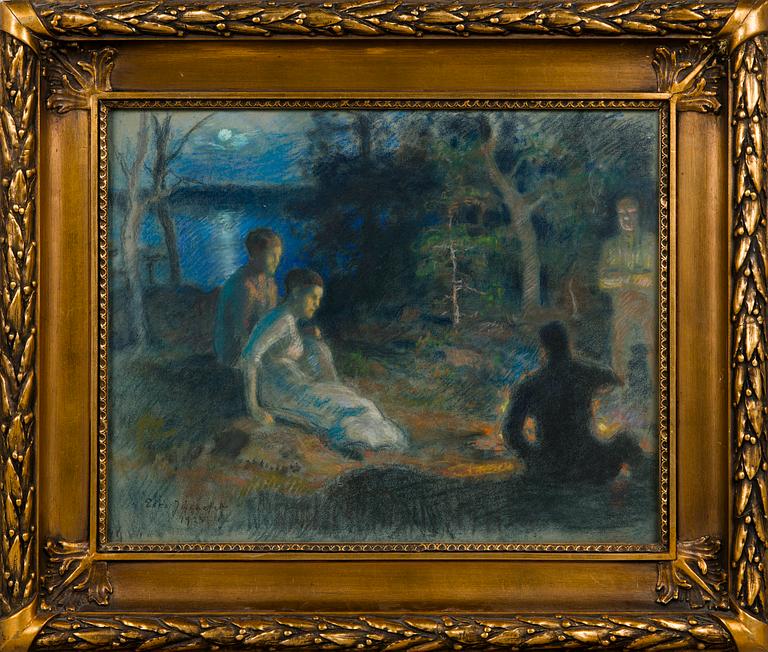 Eero Järnefelt, Seurue rannalla.