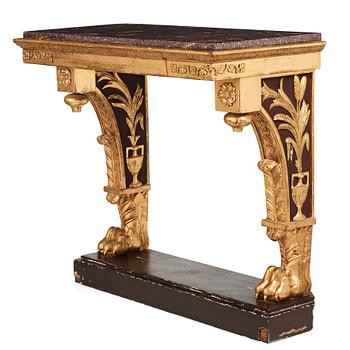 38. A Swedish Empire early 19th Century console table.