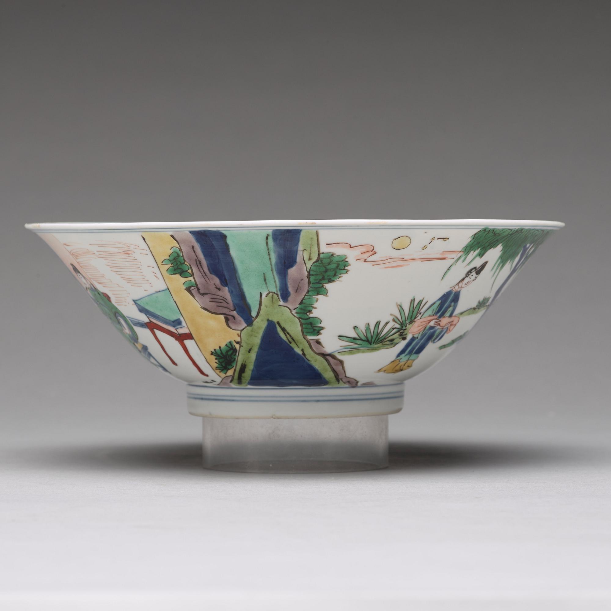 SKÅL, porslin. Qingdynastin, Kangxi (1662-1722).