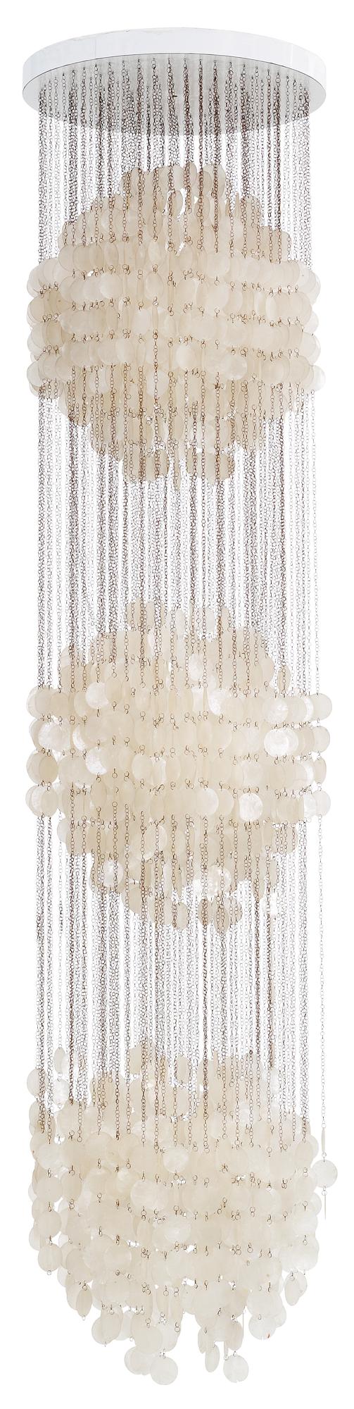 A Verner Panton shell chandelier 'Fun 3 DM', Denmark 1960's.
