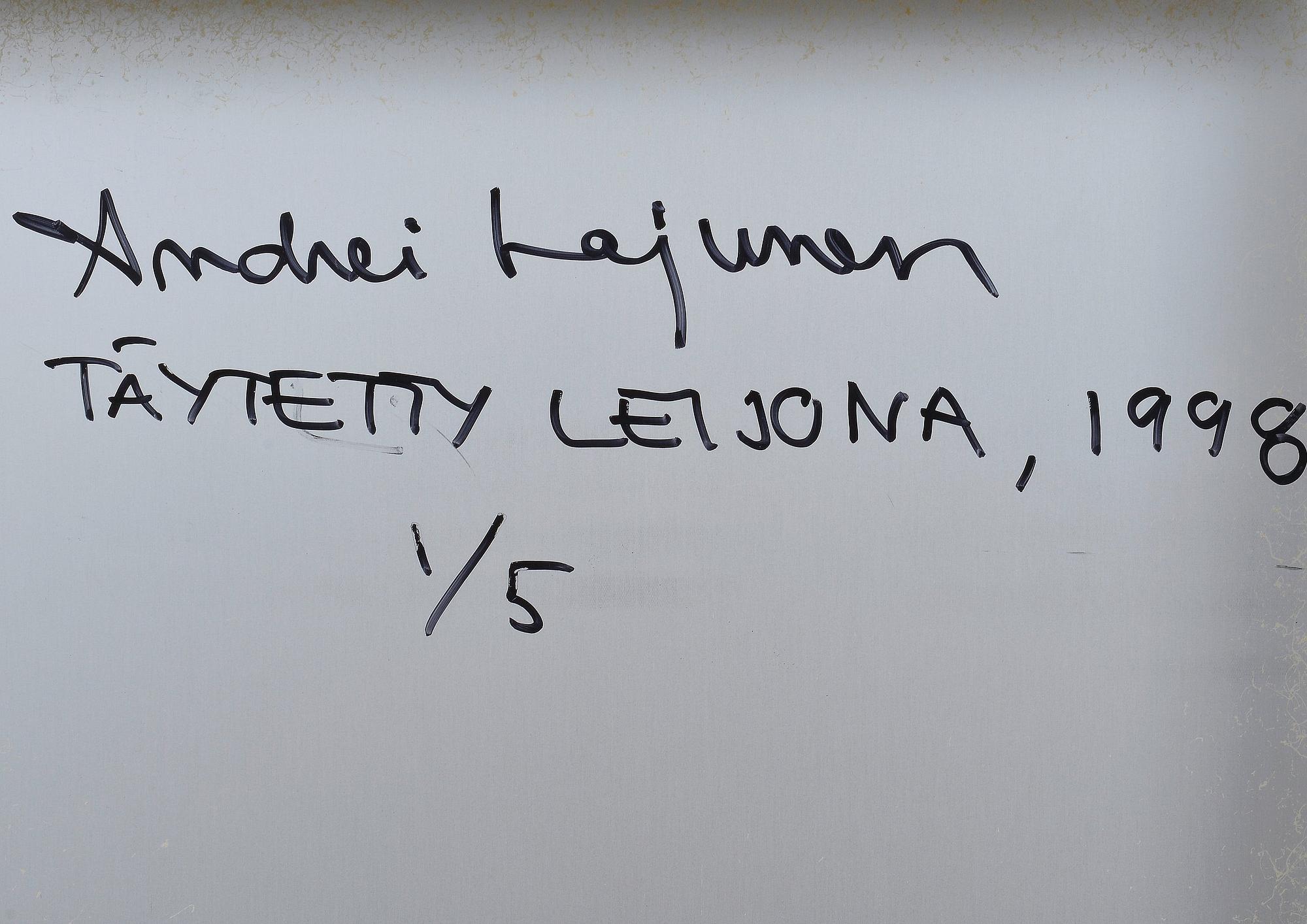 ANDREI LAJUNEN, fotografi, c-print på aluminium, 1/5, sign. och dat. 1998.