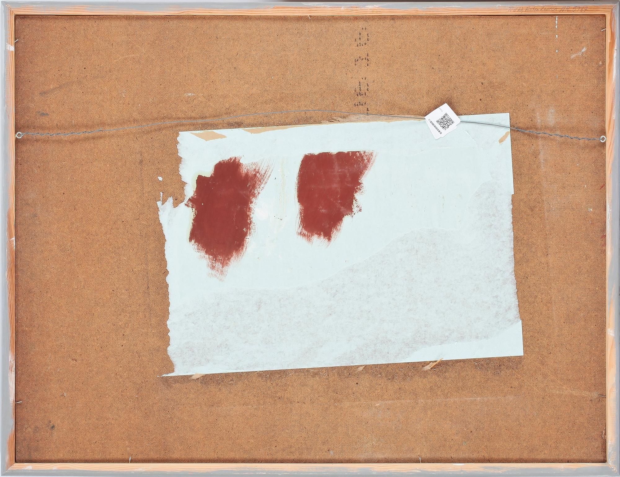 MATS LYDÉN, olja på pannå. Sign.