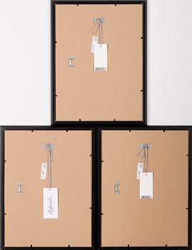 MATTI VISANTI, litografier, 3 st, signerade och i plåten daterade 1940.