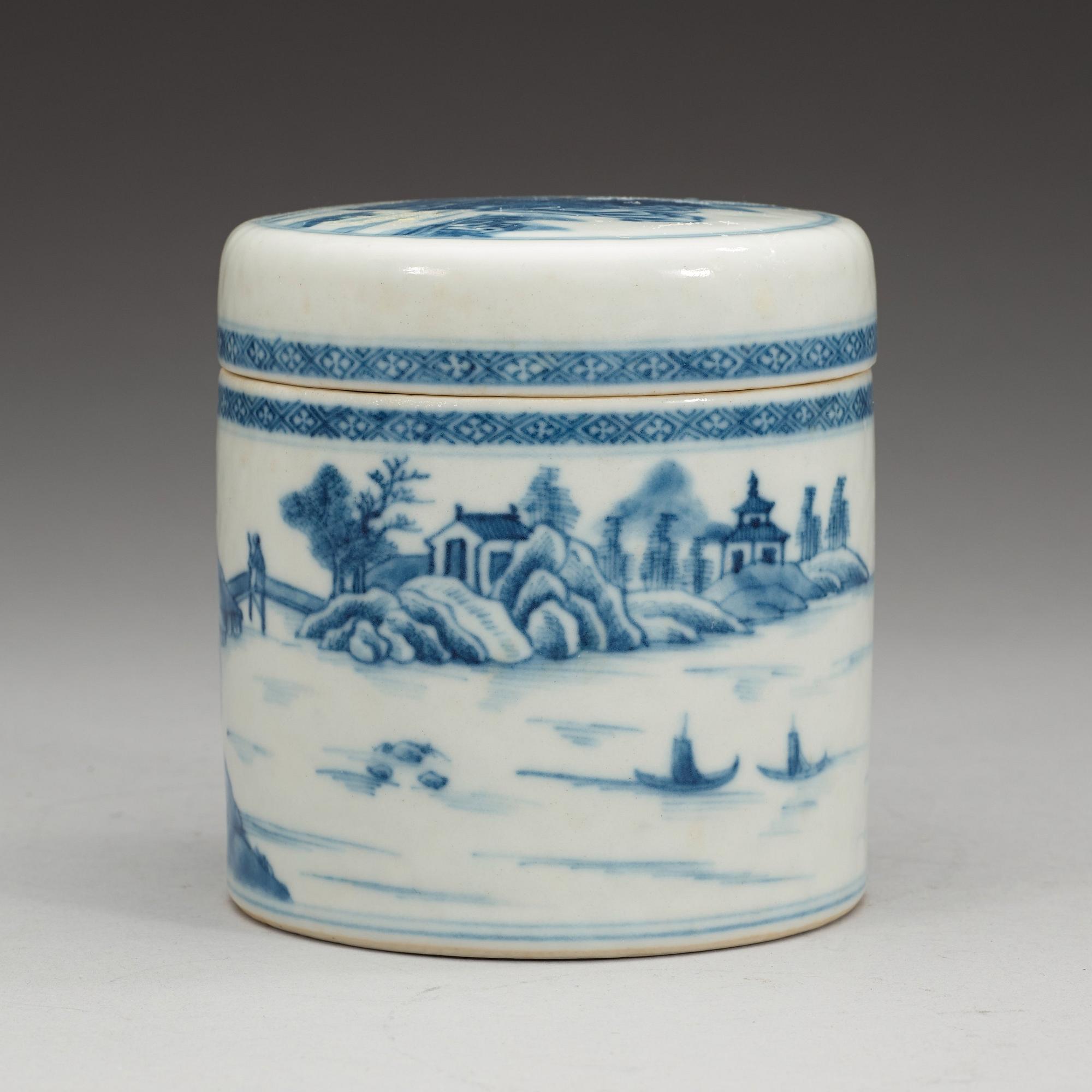 BURK med LOCK, kompaniporslin, Qing dynastin, Qianlong (1736-1795).