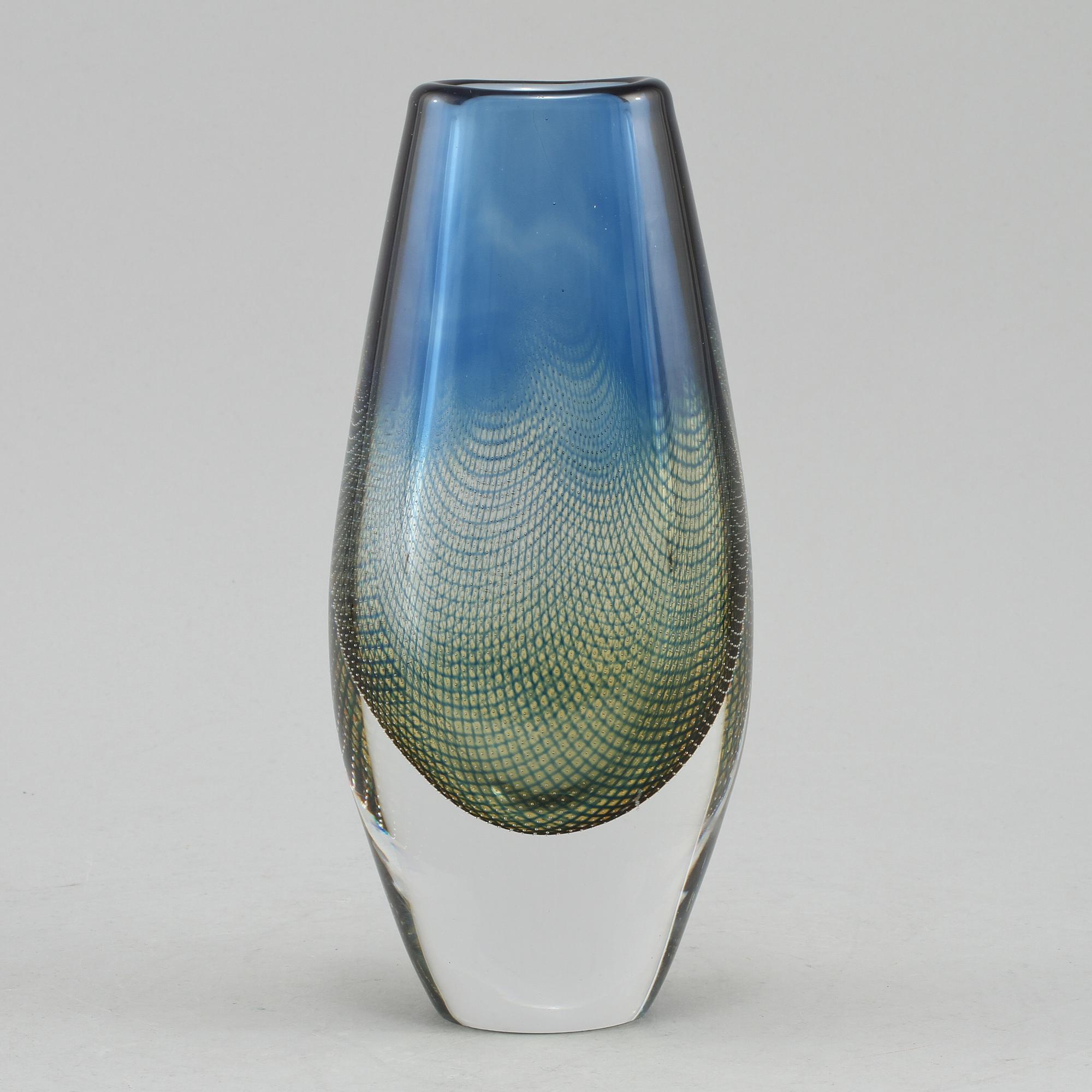 VAS, glas, "Kraka", Sven Plamqvist, Orrefors, 1900-talets andra hälft, signerad undertill.