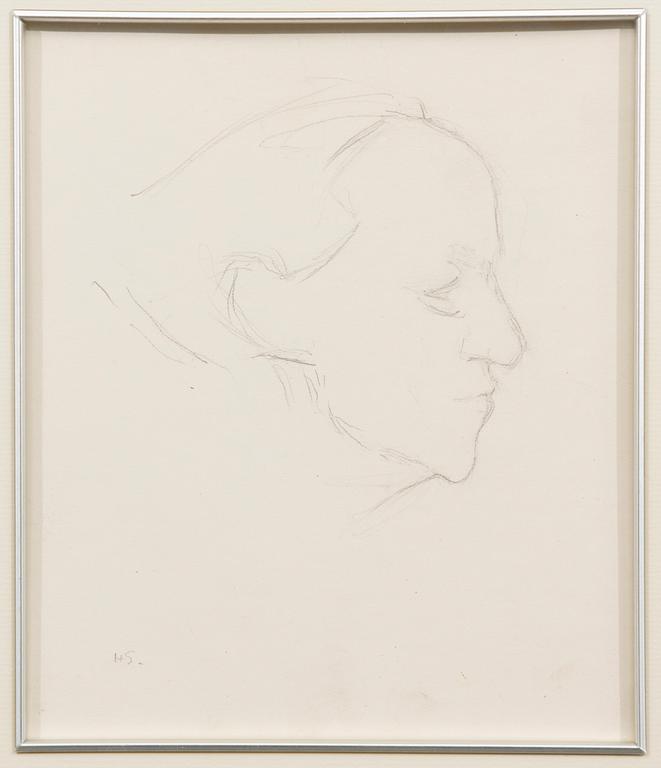 HELENE SCHJERFBECK, teckning, signerad.