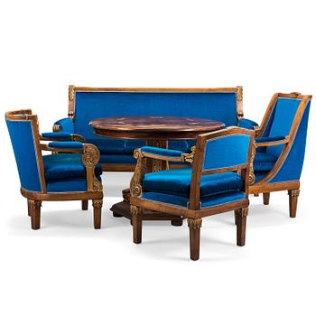 NILS WASASTJERNA, according to to given information, a 1920's 9-piece furniture set.