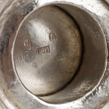 A Norwegian 19th century silver beaker, mark possibly of Christopher Desingthun, Bergen 1842.