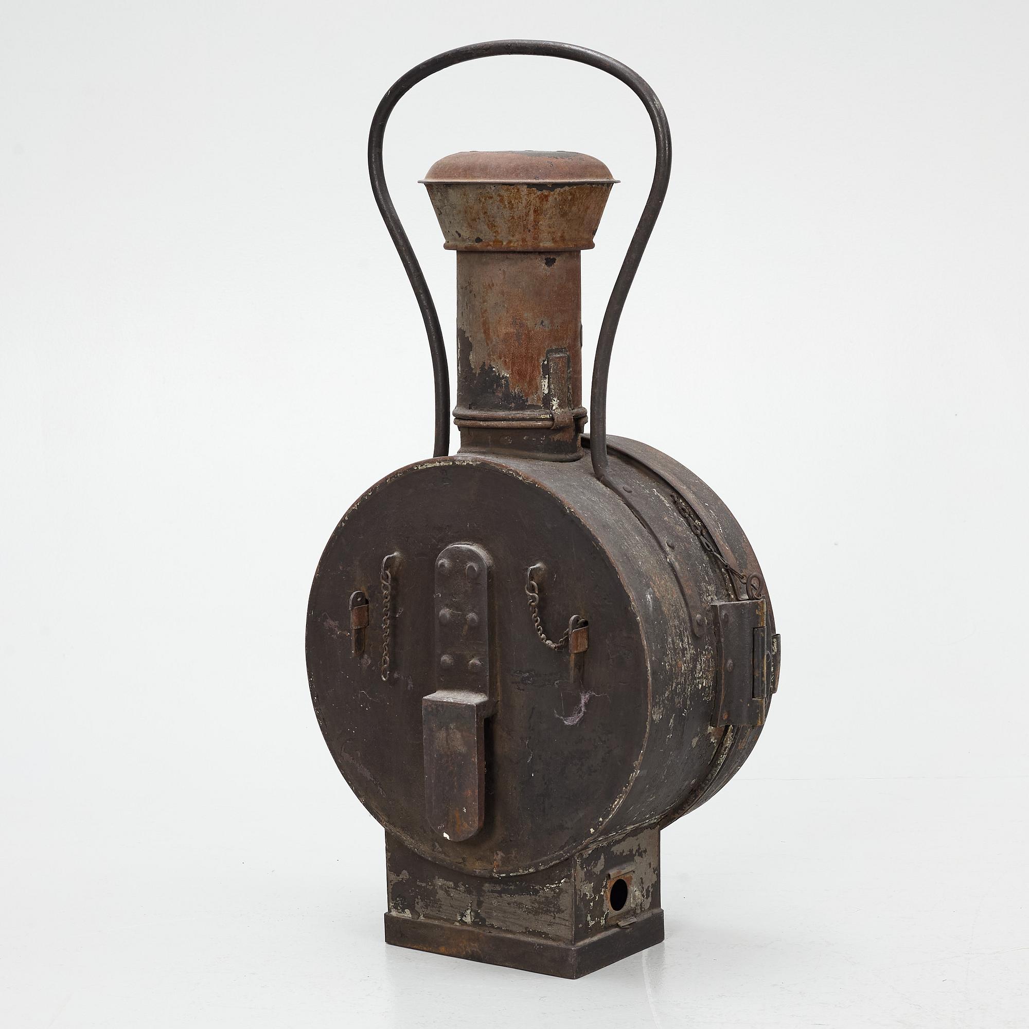 Locomotive lantern, Karlskrona Lamp Factory.