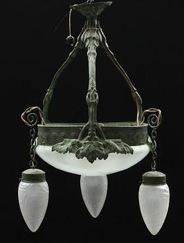 TAKLAMPA, jugend, Böhlmarks Lampfabrik, 1900-talets första kvartal.