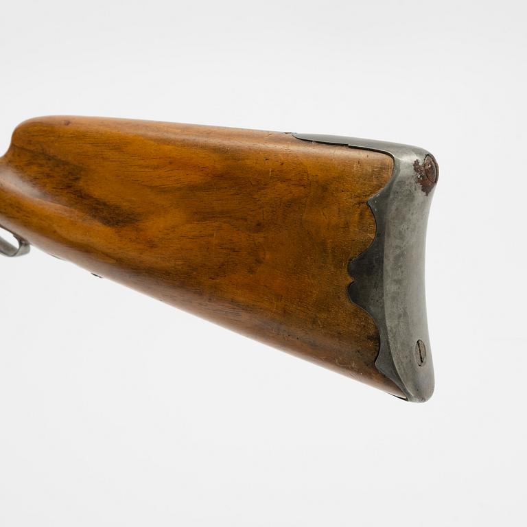 Slaglåsgevär, ändrat från flintlås, 1700-talets andra hälft.