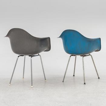 Charles & Ray Eames, six 'Plastic Chairs', Herman Miller, 1960's.