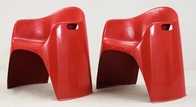 FÅTÖLJ, ett par, Walter Papst, Mauser, Tyskland, 1960-tal.