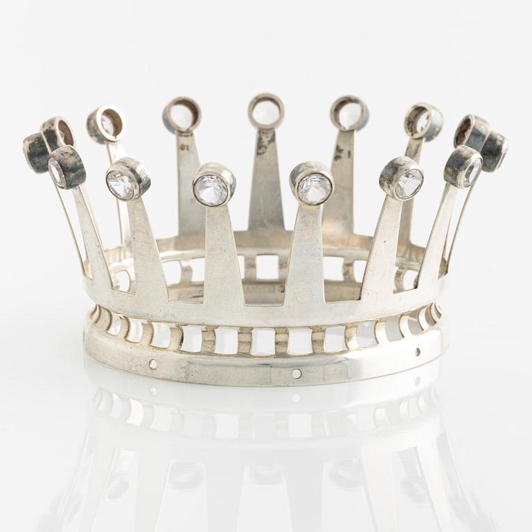 Bridal crown, silver, Alton, Falköping 1967.