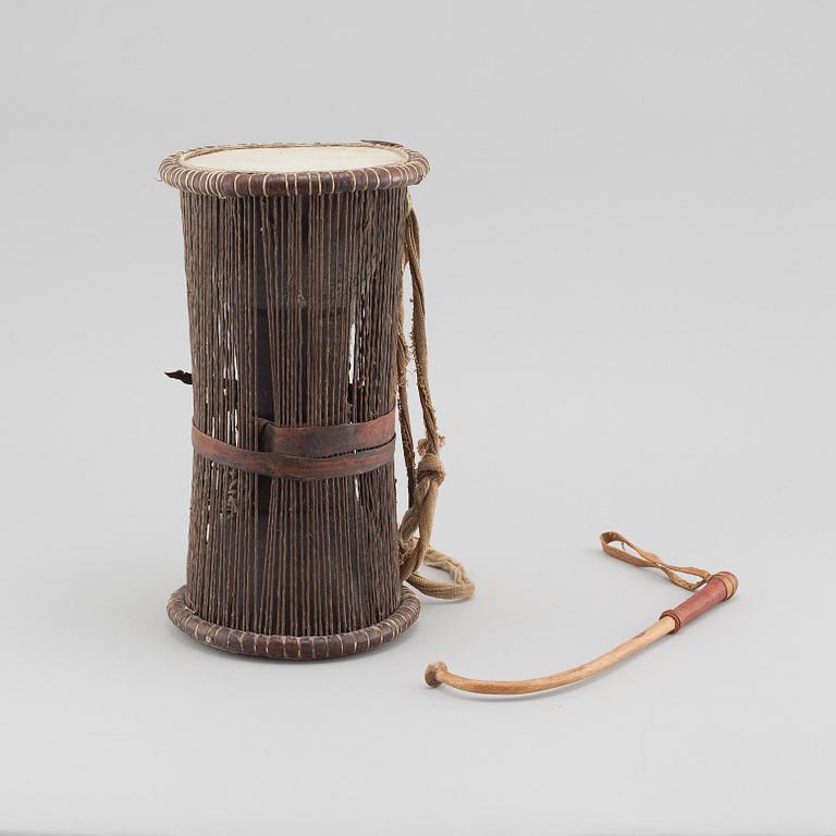 A "Talking drum", Nigeria.