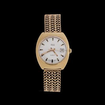 ARMBANDSUR, 18 k guld, Eweco, Swiss Made. Vikt ca 66 g.