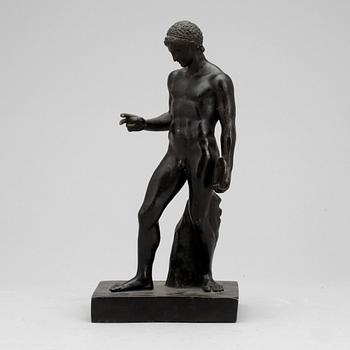 NAUKYDES AV ARGOS, efter, skulptur, patinerad metall, 1900-tal.