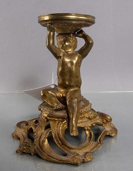 BORDSUPPSATS, brons, nyrokoko, 1800-tal.