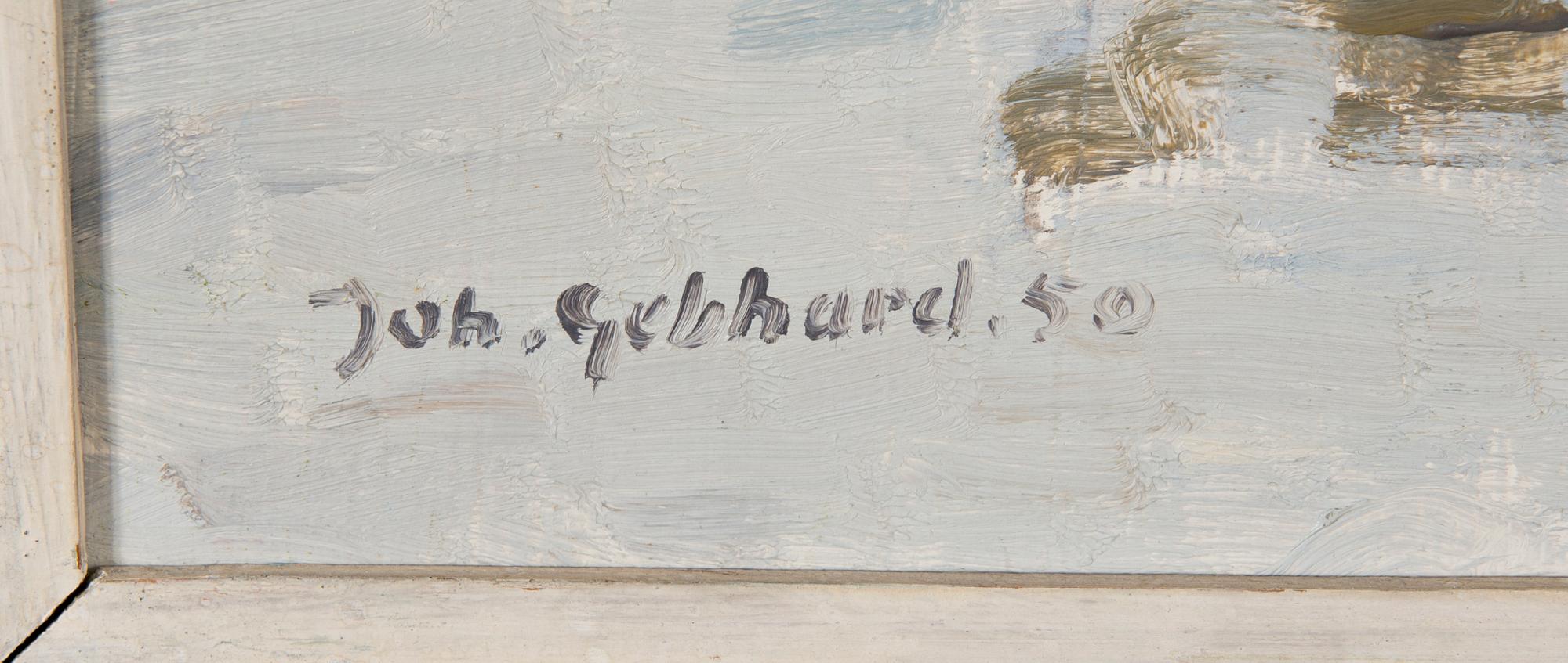 JOHANNES GEBHARD, olja på duk, signerad och daterad 1950.