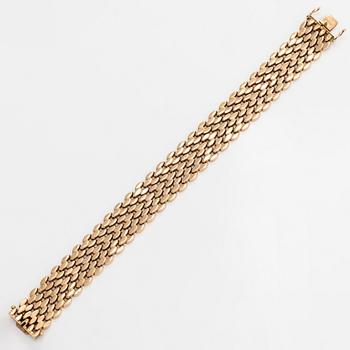 Armband, 14K guld, Reino Olavi Saastamoinen, Helsingfors 1979.