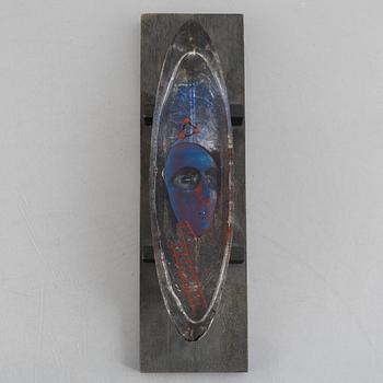 Bertil Vallien, a limited edition glass sculpture, Kosta Boda, Sweden, signed.