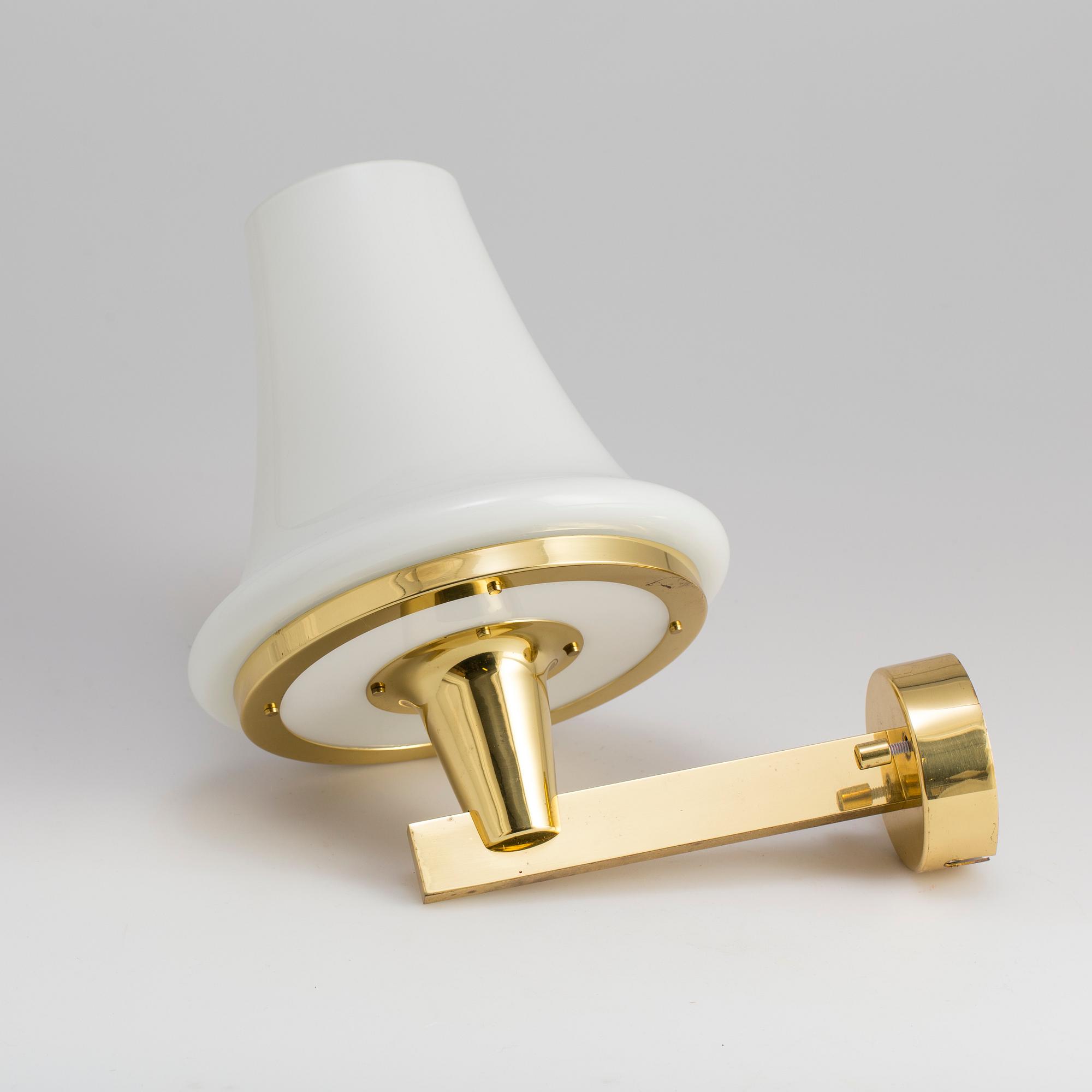 HANS AGNE JAKOBSSON, lampett, mässing, 1970-tal.