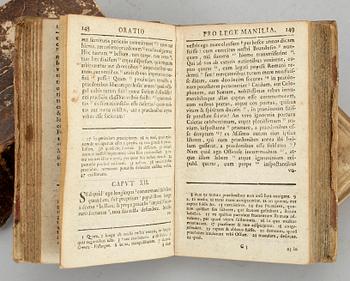 BÖCKER, 3 st, bla "M. Tulli Ciceronis XII Orationes selectae...", Leipzig 1751.