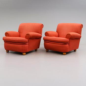 FÅTÖLJER, 1 par, Arne Norell, 1900-talets andra hälft.