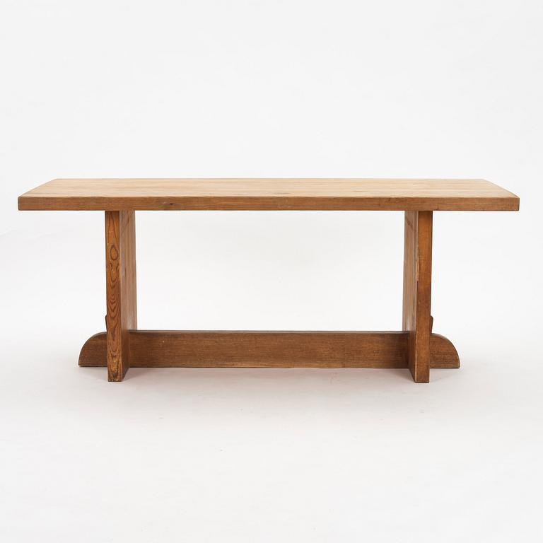 Axel Einar Hjorth, a stained pine 'Lovö' table, Nordiska Kompaniet, Sweden 1930s.