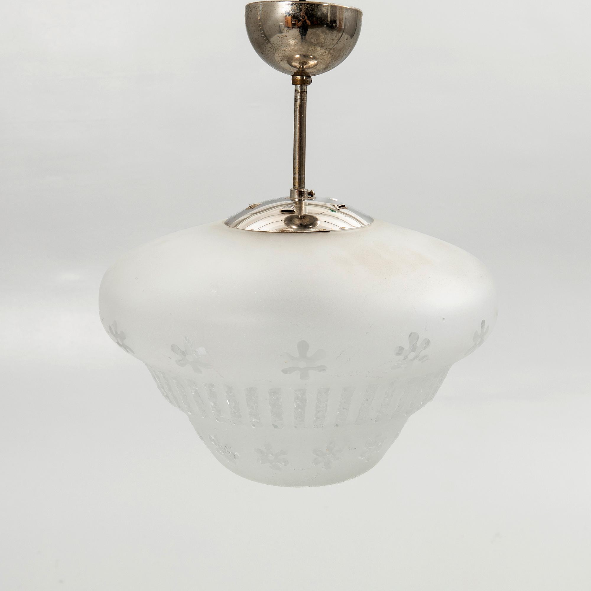 Ceiling lamp, mid-20th century.