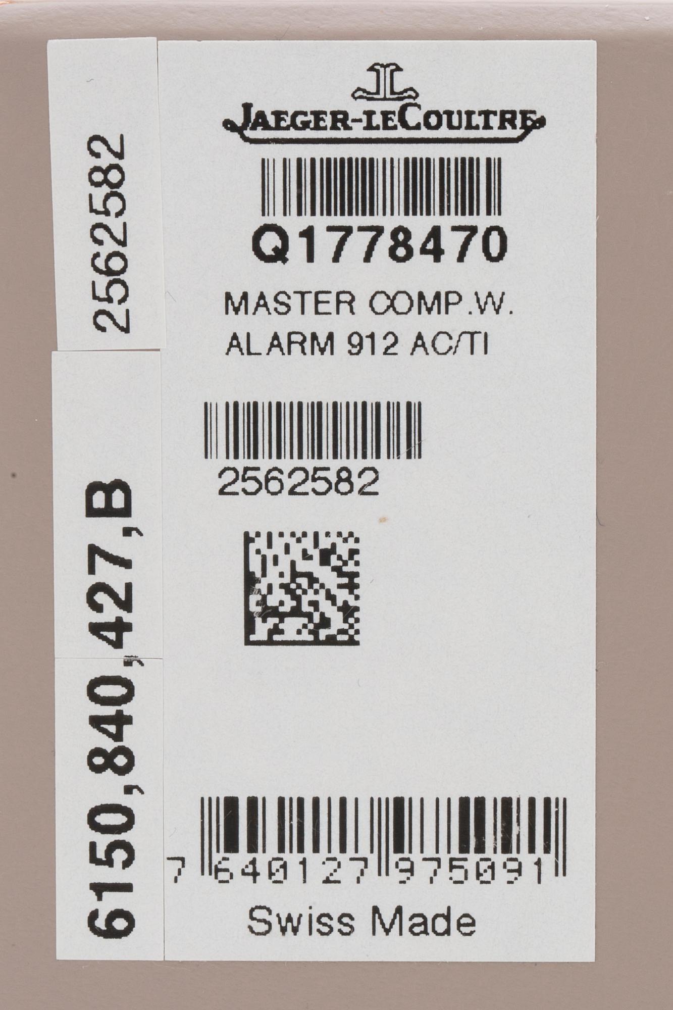 JAEGER-LECOULTRE, Master Compressor, Extreme W-Alarm, armbandsur, 46 mm, kronograf.