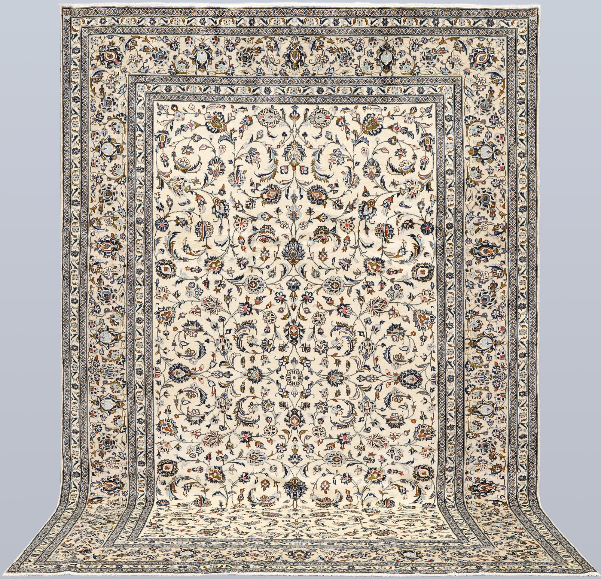 A Keshan carpet, c. 365 x 250 cm.