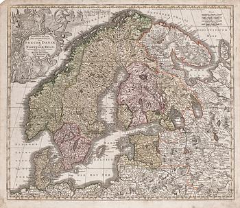612. KARTA SKANDINAVIEN.